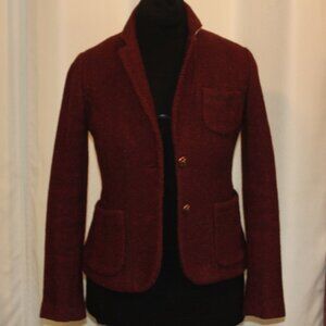 Cartonnier Cinnamon Herringbone Wool Blend BLAZER-Anthropologie Sz 4